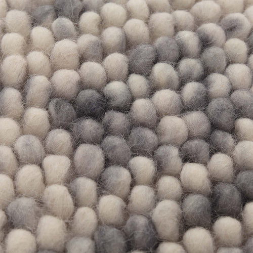 Ravi Wool Rug grey melange, 100% wool & 100% cotton | High quality homewares