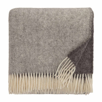 Salakas Wool Blanket brown & grey, 100% new wool