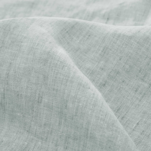 Sameiro Linen Fitted Sheet green grey, 100% linen | URBANARA fitted sheets
