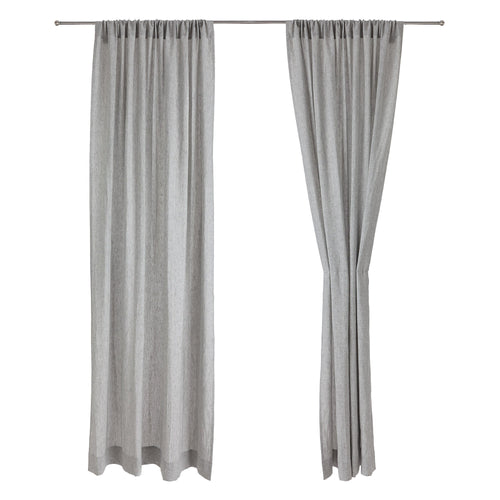 Sameiro curtain, grey, 100% linen |High quality homewares