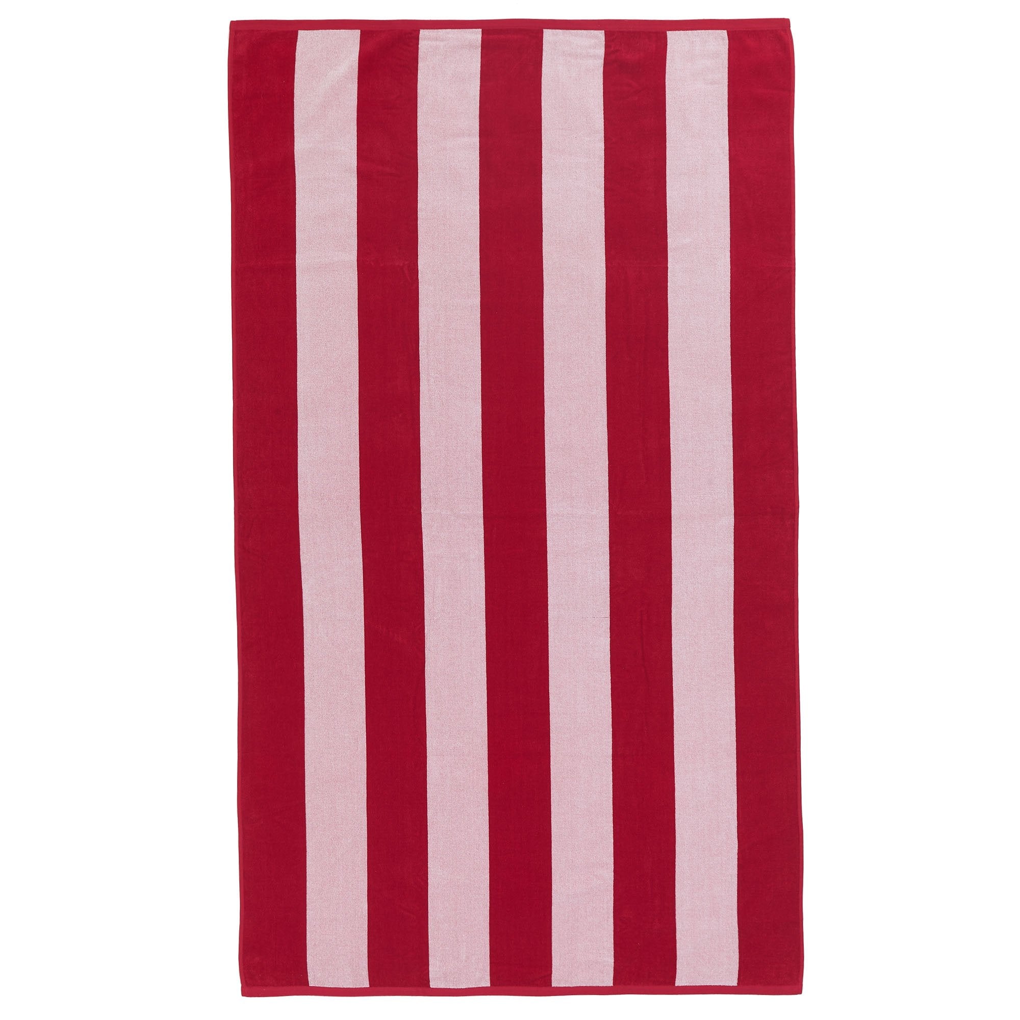 Red and 2025 white beach towels