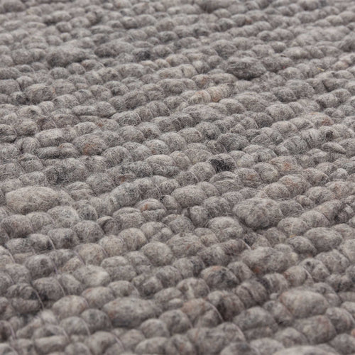 Sihora Rug grey melange, 60% wool & 40% cotton | Find the perfect wool rugs