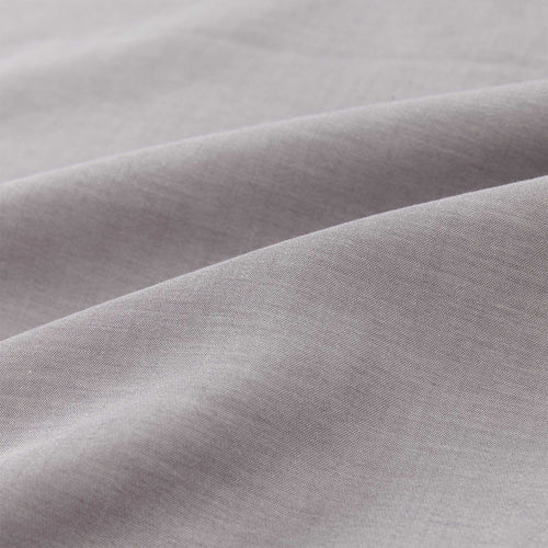 Soure pillowcase, dark grey & natural white, 100% cotton | URBANARA sateen bedding