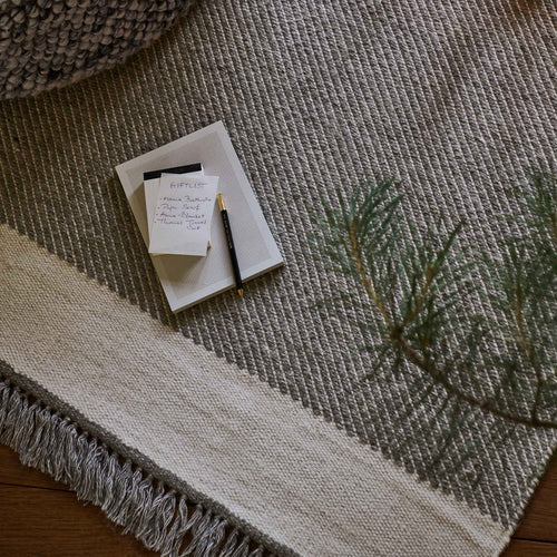 Vadi Wool Rug in grey & natural white | Home & Living inspiration | URBANARA