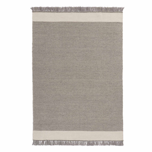 Vadi Wool Rug grey & natural white, 100% wool | URBANARA wool rugs