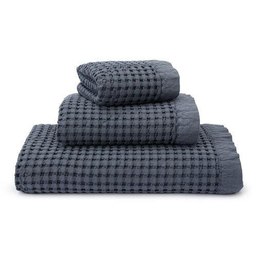 Veiros Cotton Towel [Blue grey]