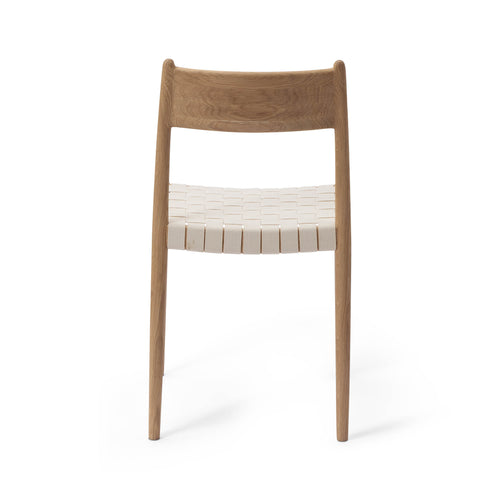 Dining Chair Zenica Light Oiled Oak & Natural white, Oak wood & 100% Cotton canvas | Find the perfect Tablecloths
