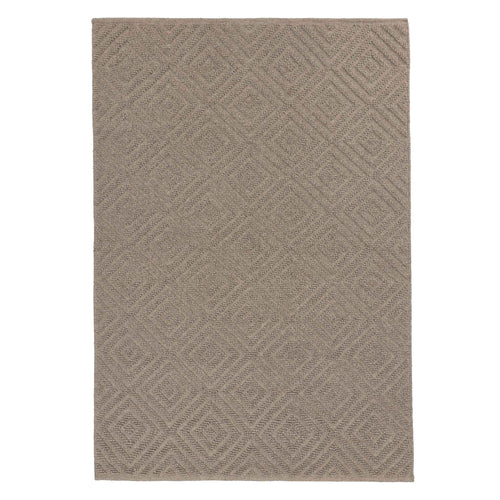 Barod Rug stone grey, 100% wool | URBANARA wool rugs
