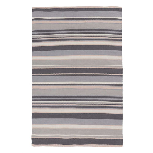 Mandana Rug in dark grey & grey & powder pink | Home & Living inspiration | URBANARA