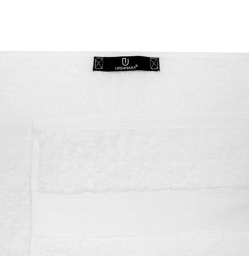 Penela hand towel, white, 100% egyptian cotton | URBANARA cotton towels