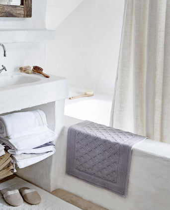 Osuna bath mat, light grey, 100% cotton