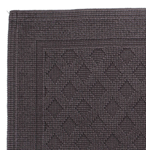 Osuna Bath Mat charcoal, 100% cotton | URBANARA bath mats