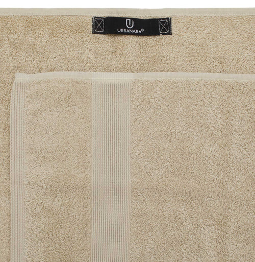 Penela hand towel, sand, 100% egyptian cotton | URBANARA cotton towels