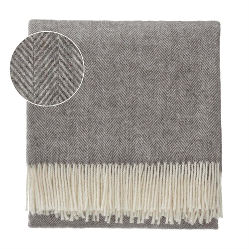 Corcovado Alpaca Blanket grey & off-white, 50% alpaca wool & 50% merino wool