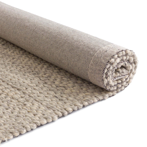 Teesta rug, light grey, 100% new wool | URBANARA wool rugs