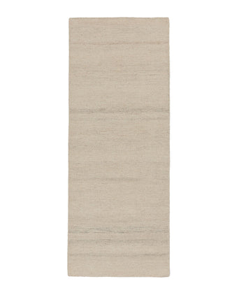 Patan Runner natural white, 80% wool & 20% organic cotton