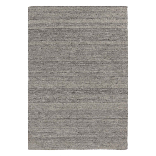 Patan Rug grey melange, 80% wool & 20% organic cotton | URBANARA wool rugs