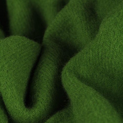 Miramar blanket, green, 100% lambswool |High quality homewares