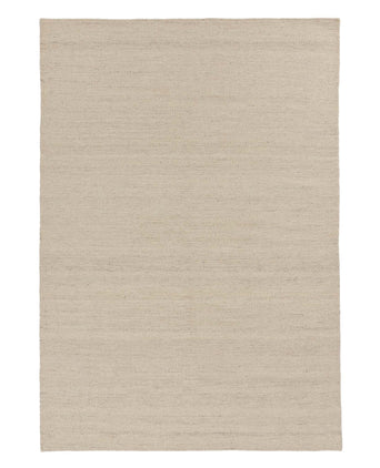 Patan Rug natural white, 80% wool & 20% organic cotton