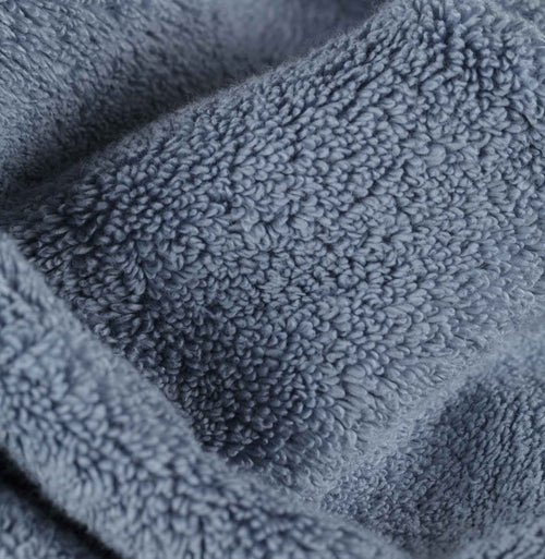 Alvito hand towel, light blue, 100% zero twist cotton | URBANARA cotton towels