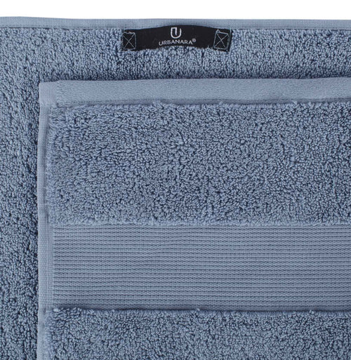Alvito hand towel, light blue, 100% zero twist cotton |High quality homewares