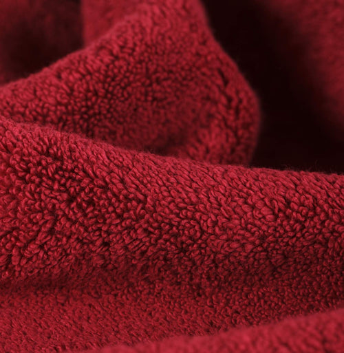 Alvito hand towel, dark red, 100% zero twist cotton |High quality homewares