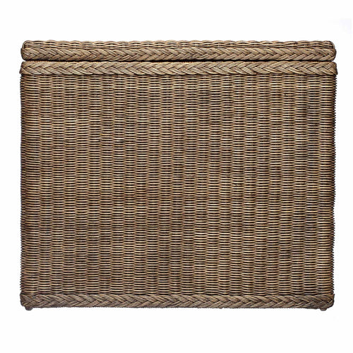 Java laundry basket, dark brown, 100% rattan & 100% cotton