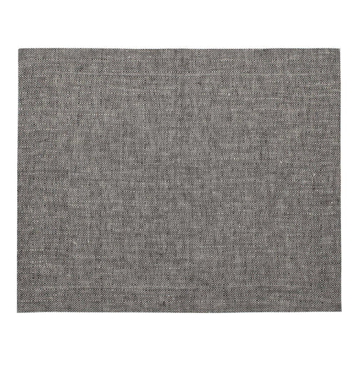 Zarasai place mat, black & white, 100% linen