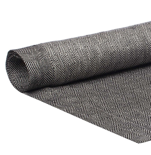 Zarasai table runner, black & white, 100% linen | URBANARA table runners