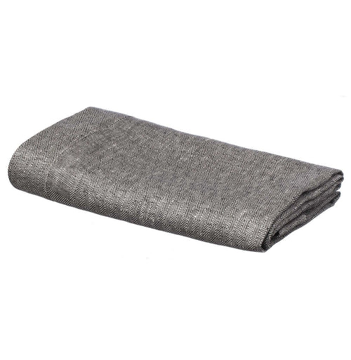 Zarasai Linen Curtain [Black/White]