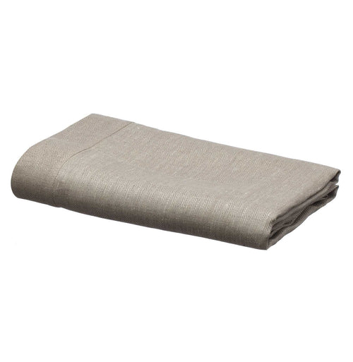 Zarasai table cloth, white & natural, 100% linen