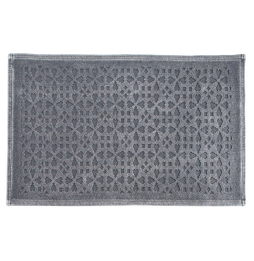 Qasita bath mat, charcoal, 100% cotton