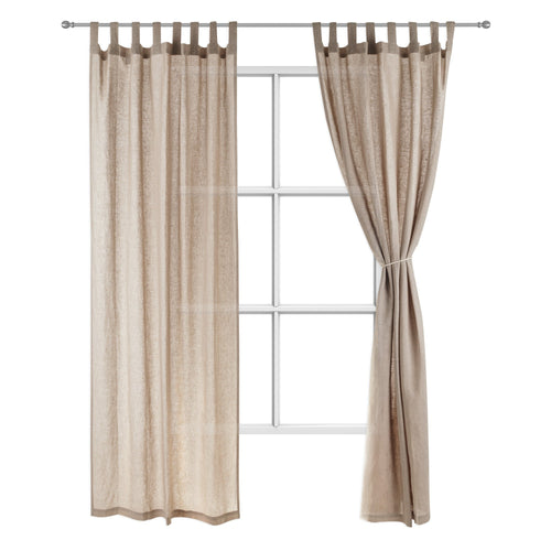 Cuyabeno curtain, beige, 100% linen