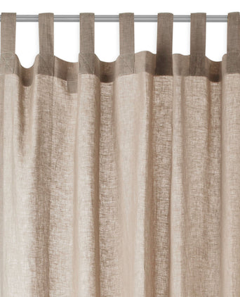 Cuyabeno curtain, beige, 100% linen