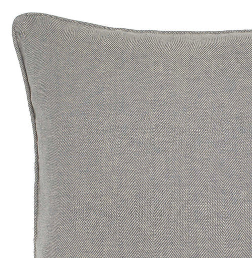 Vinstra cushion cover, blue & beige, 100% linen | URBANARA cushion covers