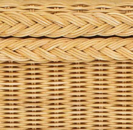 Java laundry basket, honey, 100% rattan & 100% cotton | URBANARA laundry baskets