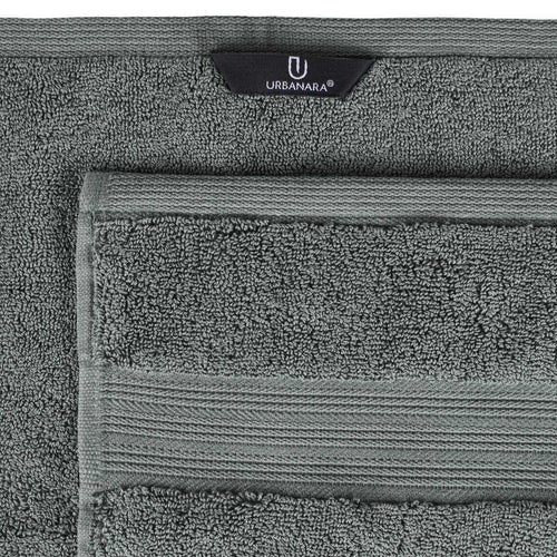 Salema hand towel, grey, 100% supima cotton | URBANARA cotton towels
