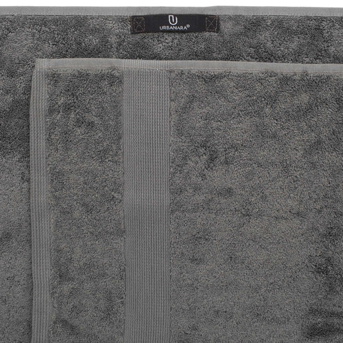 Penela hand towel, platinum grey, 100% egyptian cotton | URBANARA cotton towels