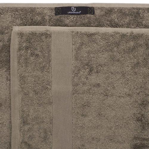 Penela hand towel, green grey, 100% egyptian cotton | URBANARA cotton towels