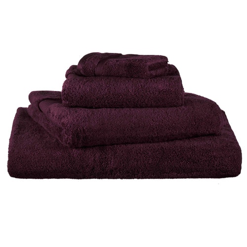 Alvito hand towel, bordeaux red, 100% zero twist cotton