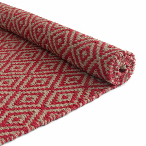 Dasheri Rug red, 100% jute | URBANARA jute rugs