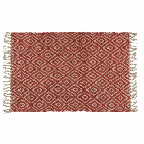 Dasheri doormat, red, 100% jute