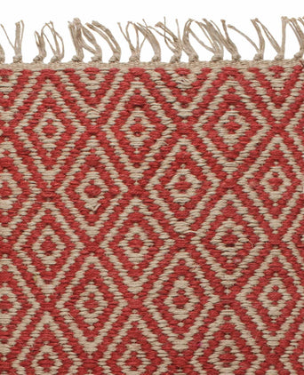 Dasheri doormat, red, 100% jute