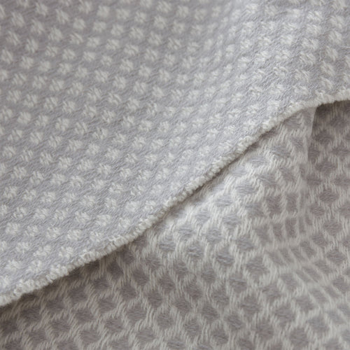 Alashan blanket, light grey & cream, 100% cashmere wool |High quality homewares