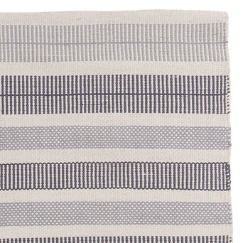 Vandani Rug off-white & grey & dark grey blue, 100% cotton