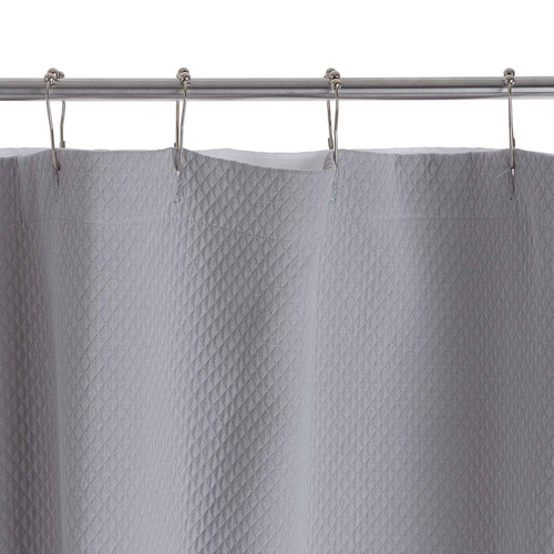 Proaza shower curtain, light grey, 100% cotton | URBANARA bathroom accessories