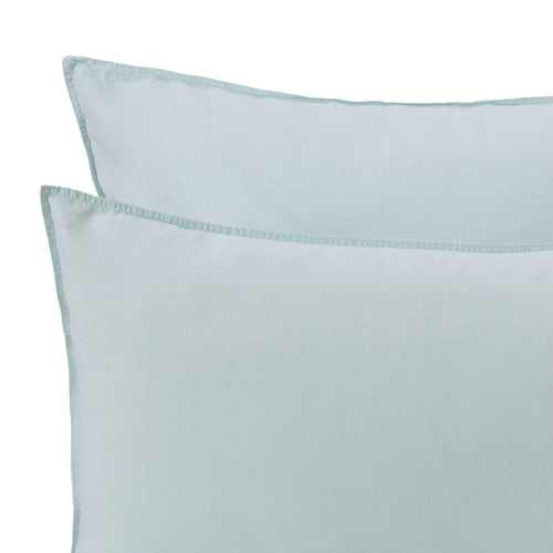 Luz duvet cover, mint, 100% cotton | URBANARA cotton bedding