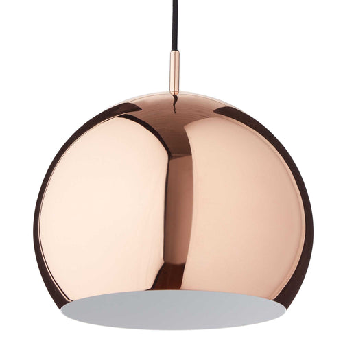 Koge pendant lamp, copper & black, 100% stainless steel