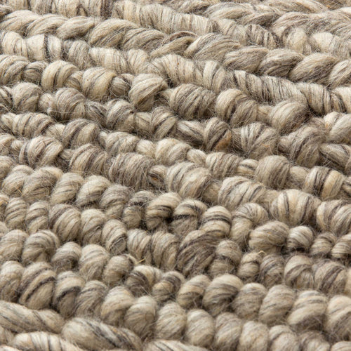 Kalgi Rug off-white & grey & light brown, 100% wool felt | High quality homewares