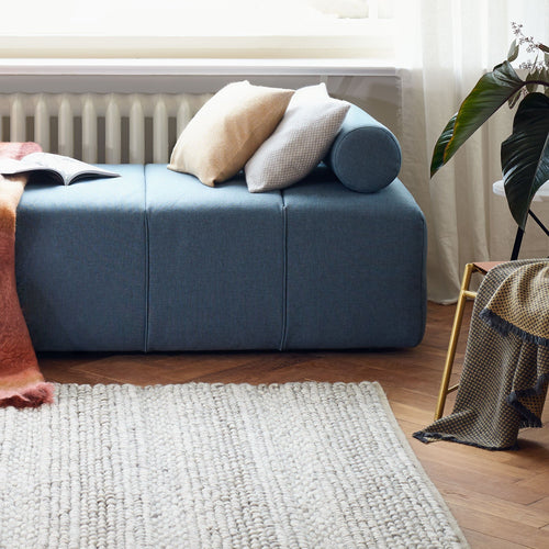 Kalgi Rug off-white & grey & light brown, 100% wool felt | Find the perfect wool rugs